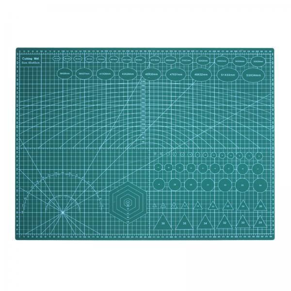 2-3pack A1/A2/A3/A4 Cutting Mat Rotary Cutter Knife Printed Grid Craft green
