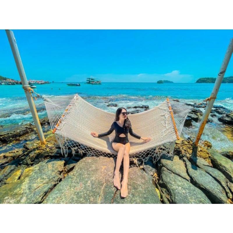 Bikini liền mảnh, Đồ bơi nữ tay dài nhún ngực khoét lưng khoét ngực siêu sexy LT-001