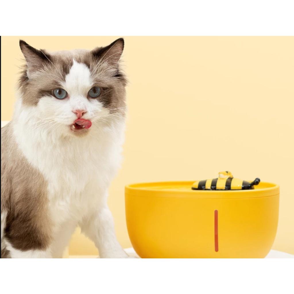 Máy lọc nước, máy uống nước cho chó mèo thú cưng Honey Bee 2L cute