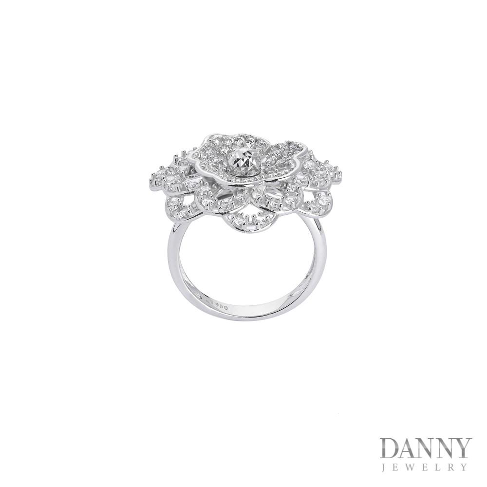 Nhẫn Nữ Thời Trang Bạc 925 Danny Jewelry Xi Bạch Kim Đính Đá CZ KI4GZ002
