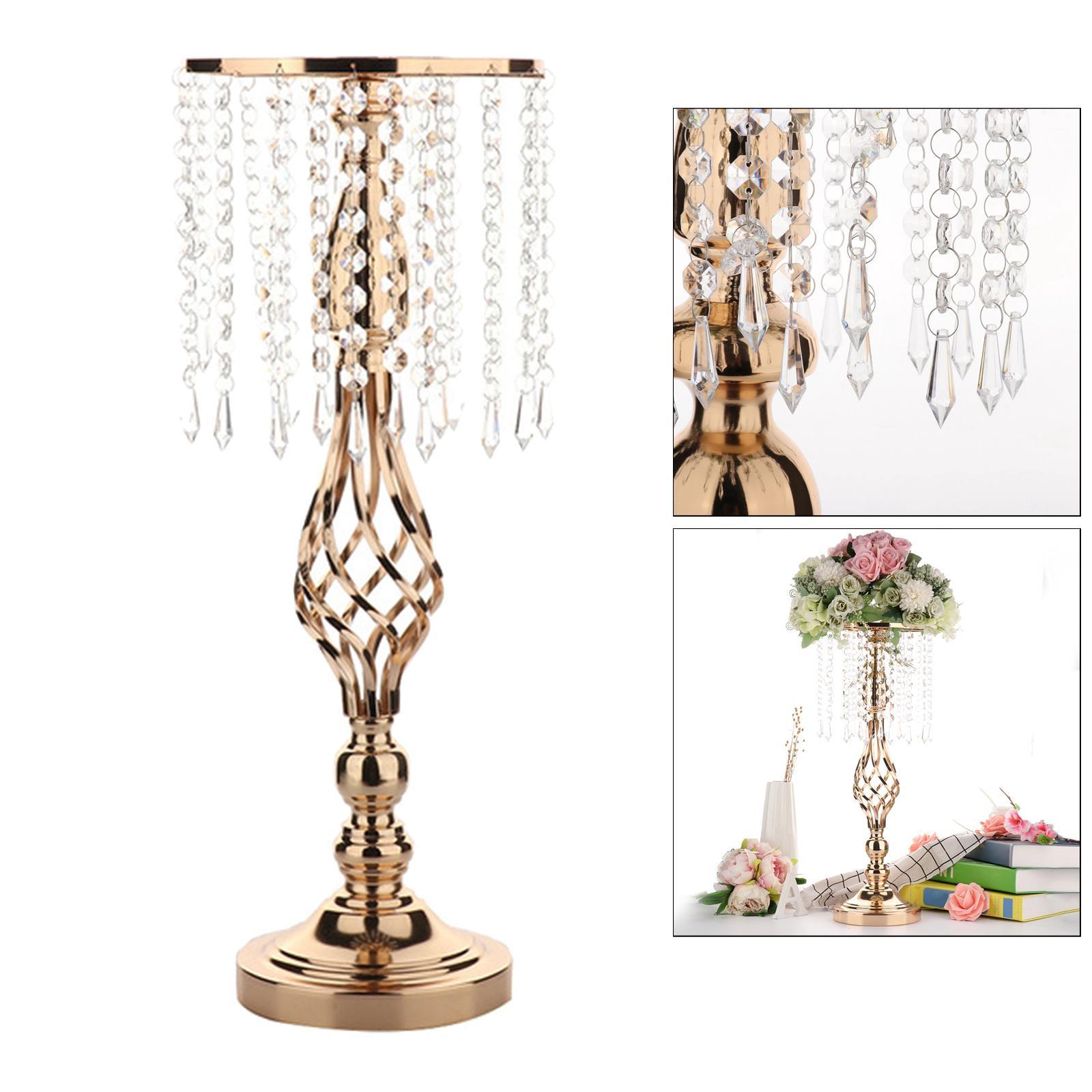 2x Crystal Candle Table Candle for Wedding Flowers