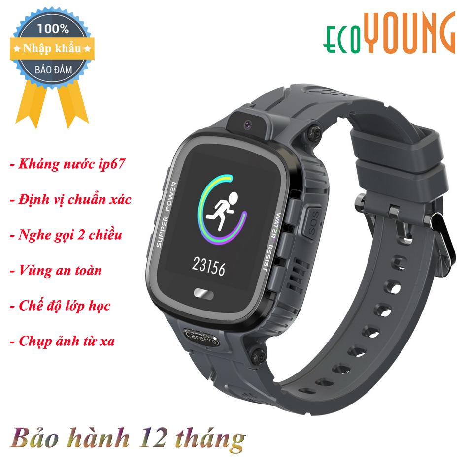 Đồng Hồ Định Vị Thể Thao ecoWATCH E3S (Sport) Chống nước - Hàng Nhập Khẩu