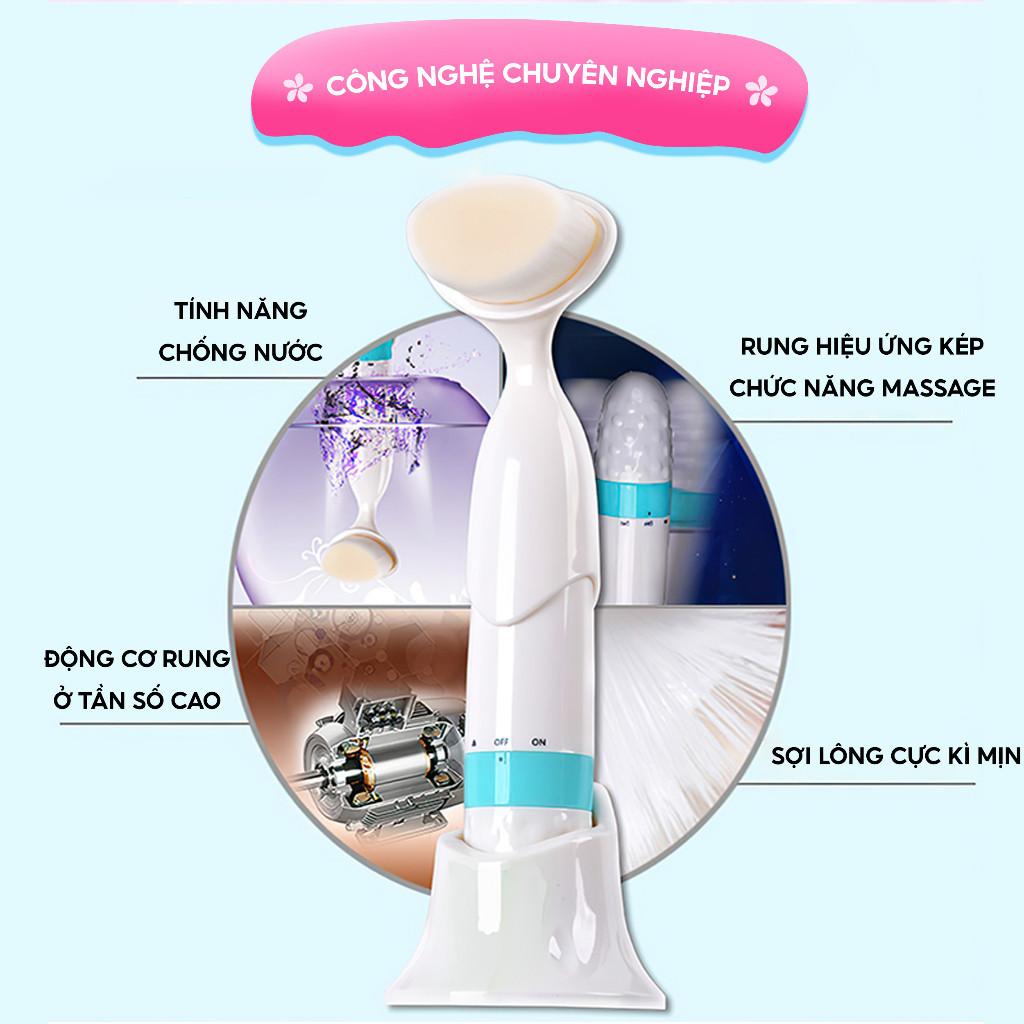 Máy rửa mặt kết hợp mát xa mặt Half Horse. Làm sạch sâu hơn giúp tuần hoàn máu giúp da sáng đẹp tự nhiên