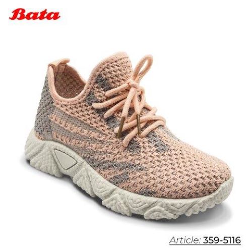 Giày sneaker trẻ em Thương hiệu Bata màu hồng 359-5116