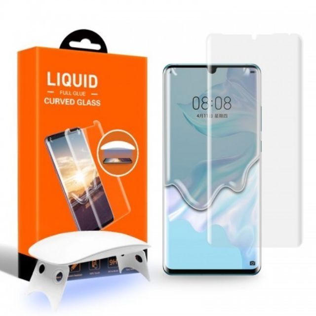 Kính Cường Lực UV T-MAX LIQUID Dành Cho Huawei Mate 20Pro/ P30 Pro (Bộ Full có đèn UV)