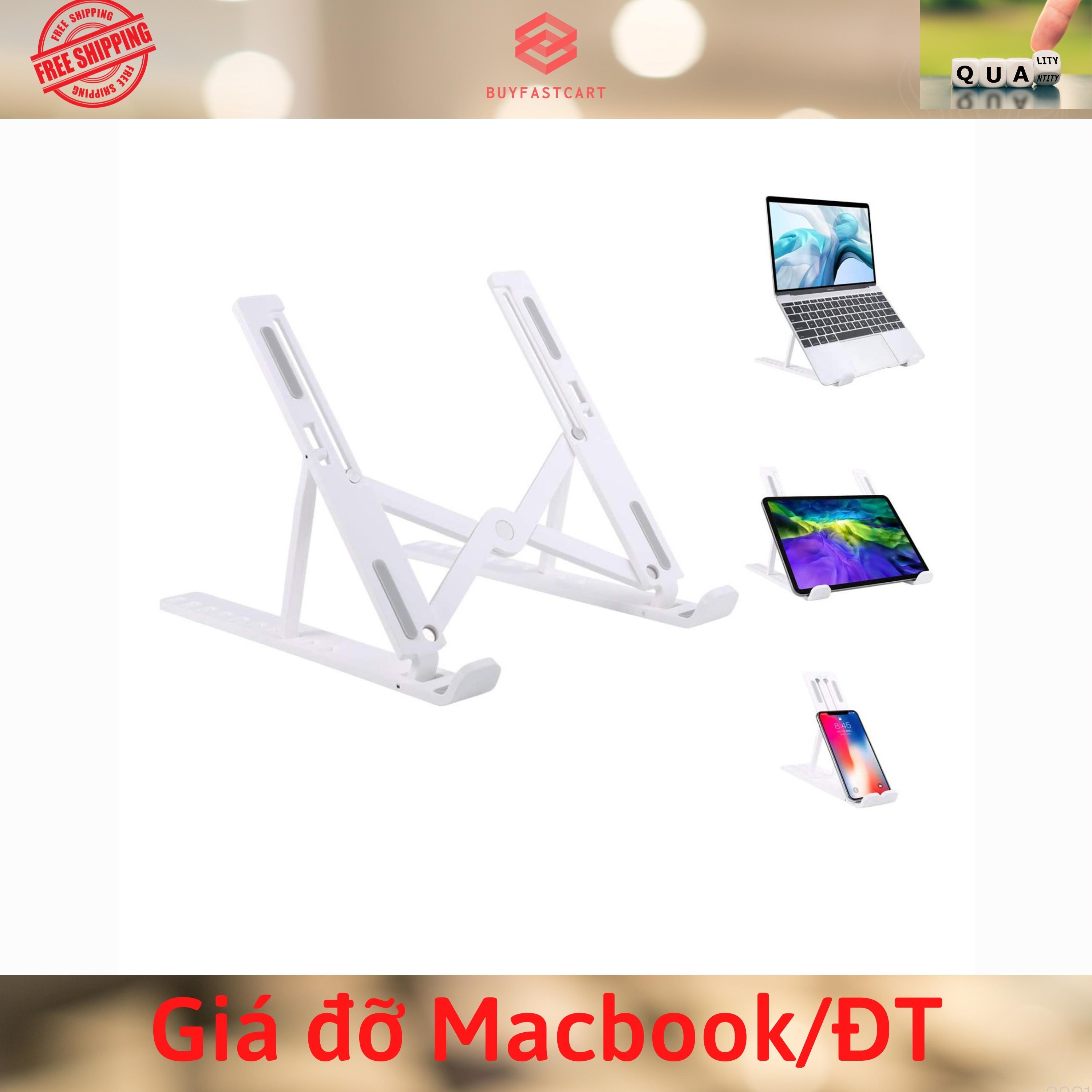 Giá Đỡ Laptop Mini Nhỏ Gọn Bỏ Túi, Đế Tản Nhiệt Laptop Stand 7 Mức Độ Gọn Nhẹ, Bằng Nhựa