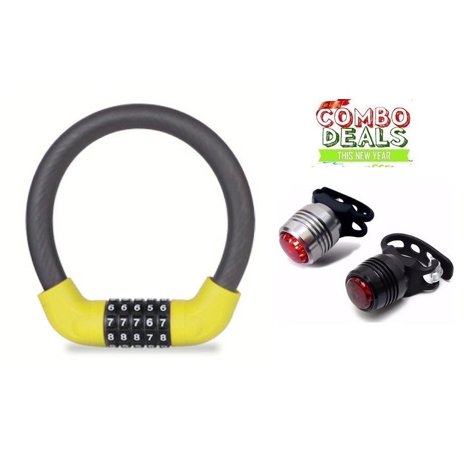 Khóa dây xe đạp 5 số đổi được mã