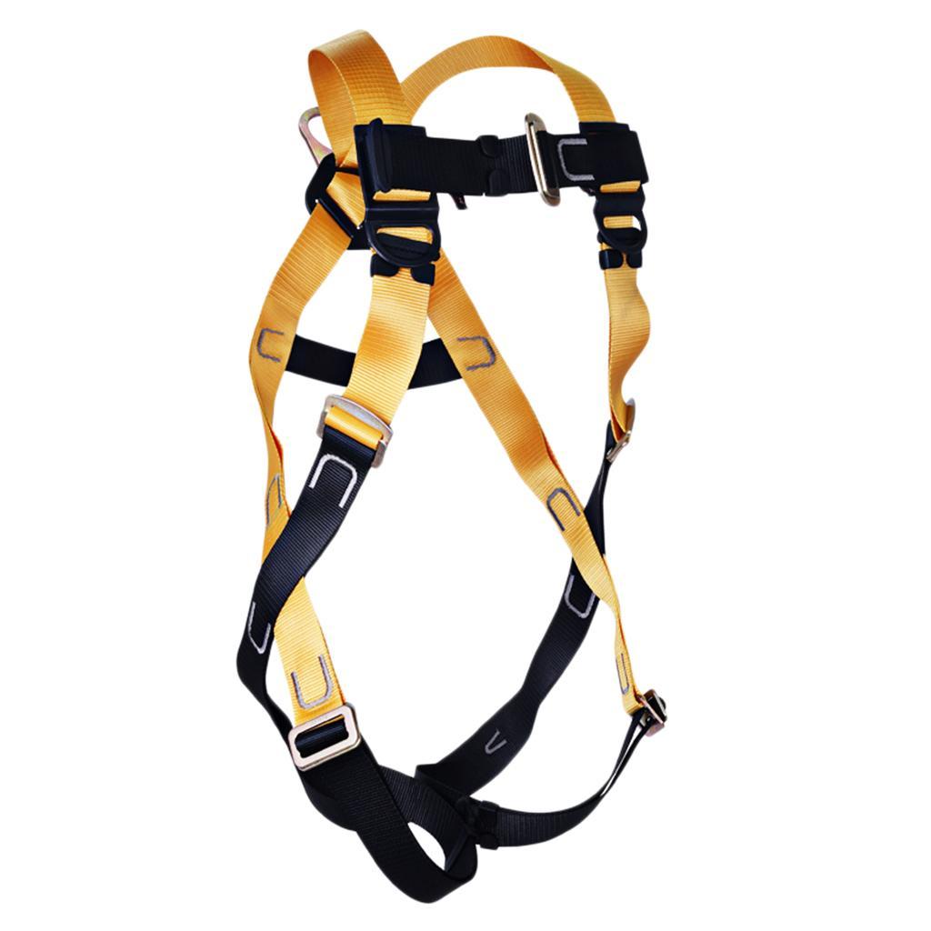 22KN Polyester Rock Climbing Mountaineering Full Body Safety Harness