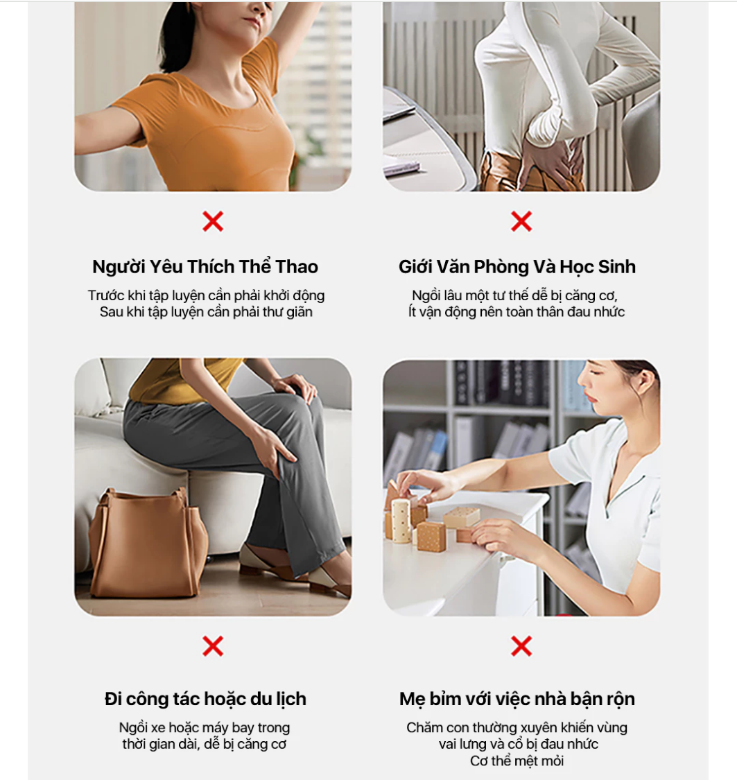 Máy Massage Cầm Tay Mini PHILIPS PPM7308 - Massage chuyên sâu - 4 Đầu massage chuyên dụng - Hàng chính hãng