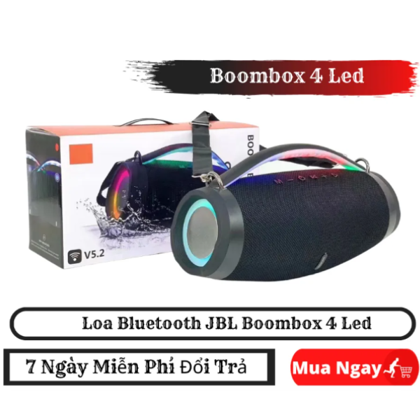 Loa Bluetooth BOOM BOX 4 - Âm Bass Cực Căng - Công Suất Lớn - Hàng Nhập Khẩu