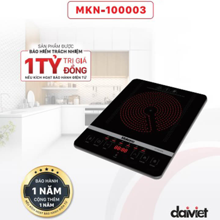 Bếp hồng ngoại Makano MKN-100003 KHÔNG kén nồi - Hàng chính hãng