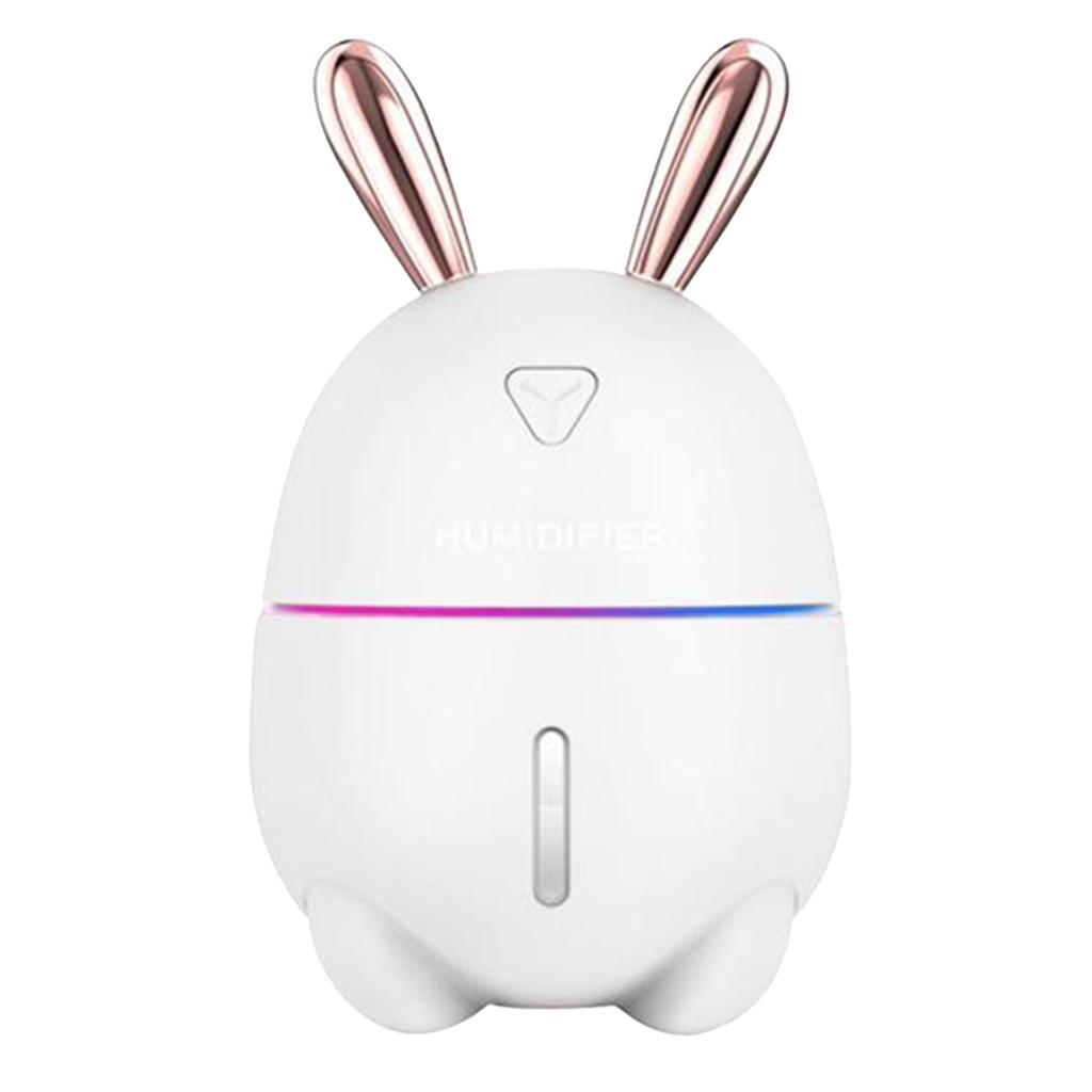 USB Humidifier 300ml Mini Portable Humidifier with 7-Color LED Night Light Auto-Off Ultra-Quiet for Bedroom Baby Child
