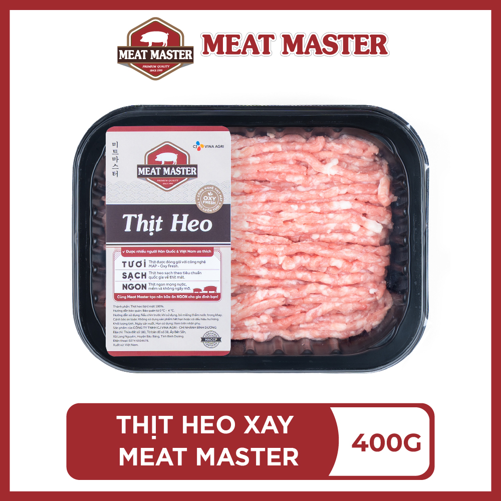 [GIÁ THẤP NHẤT THÁNG] Thịt heo xay Meat Master ( 400 G ) - Giao nhanh