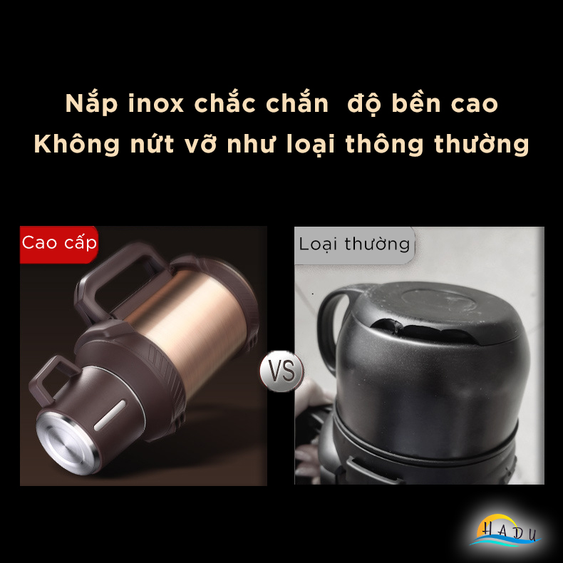 Phích Giữ Nhiệt 3 Lít Inox 304 Cao Cấp Đạt Chất Lượng LFGB Đức Bảo Quản Tới 60 Giờ SSGP