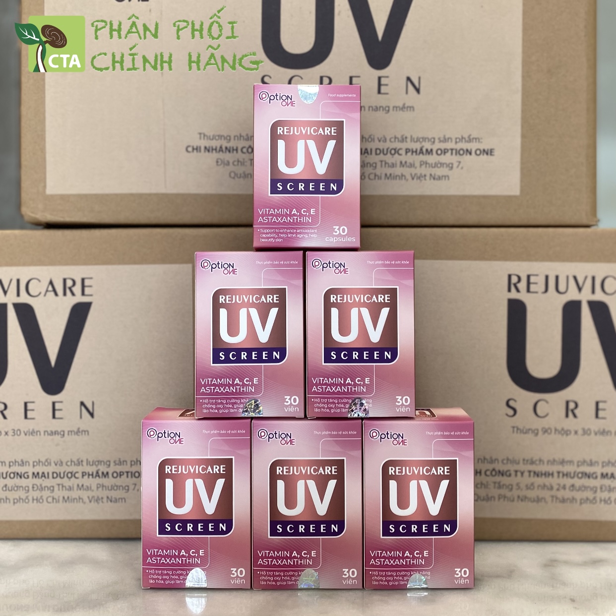 VIÊN UỐNG REJUVICARE UV SCREEN HỔ TRỢ CHỐNG NẮNG, CHỐNG LÃO HÓA DA