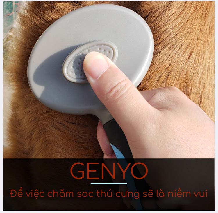 Lược chải lông loại tốt cho chó mèo – Genyo Brush 001 (màu ngẫu nhiên)