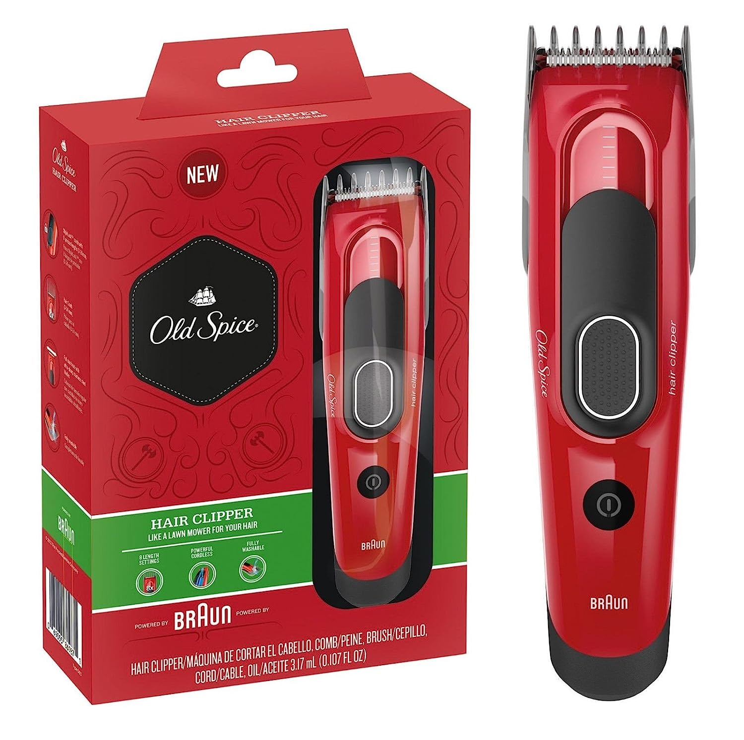Tông đơ cắt tóc BRAUN OLD SPICE hàng chính hãng