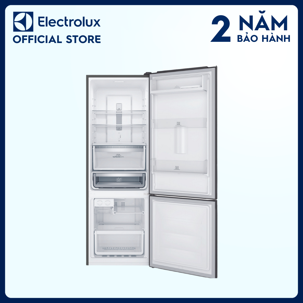 Tủ lạnh Electrolux Inverter ngăn đá trên có ngăn đông mềm 341 lít - ETB3740K-H - Lấy nước từ bên ngoài, khử mùi diệt khuẩn, tươi ngon suốt 7 ngày