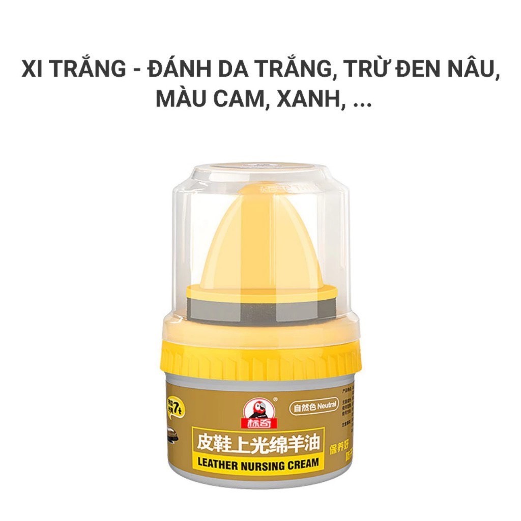 Xi Đánh Bóng Giày Da Làm Bóng Nhanh Đồ Da, Xi Kem Dưỡng Da Có Đầu Mút Hỗ Trợ - HÀNG CHÍNH HÃNG MINIIN