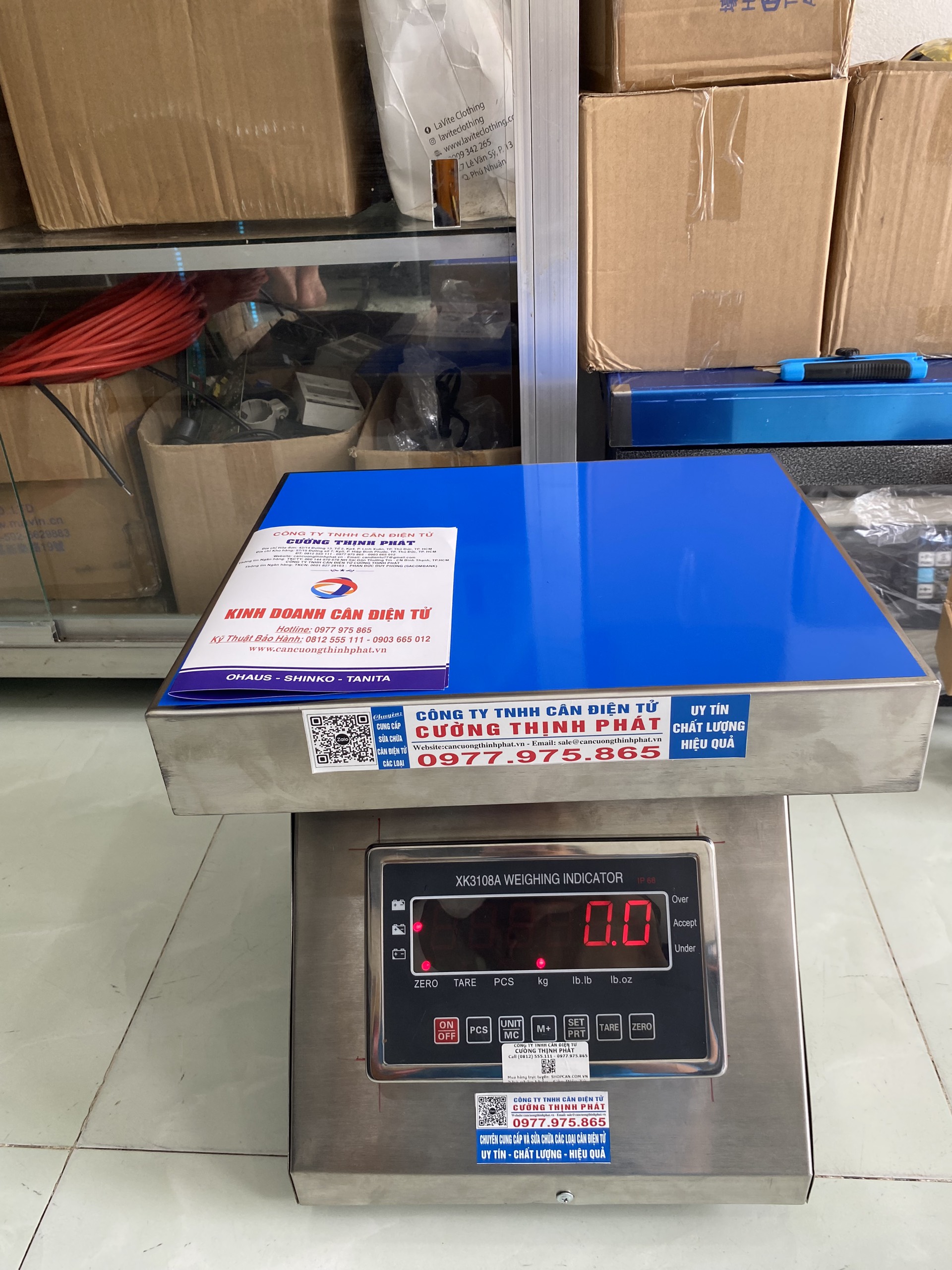 Cân Ghế Ngồi Inox XK3108A Mức Cân 150kg Độ Đọc 0.02kg