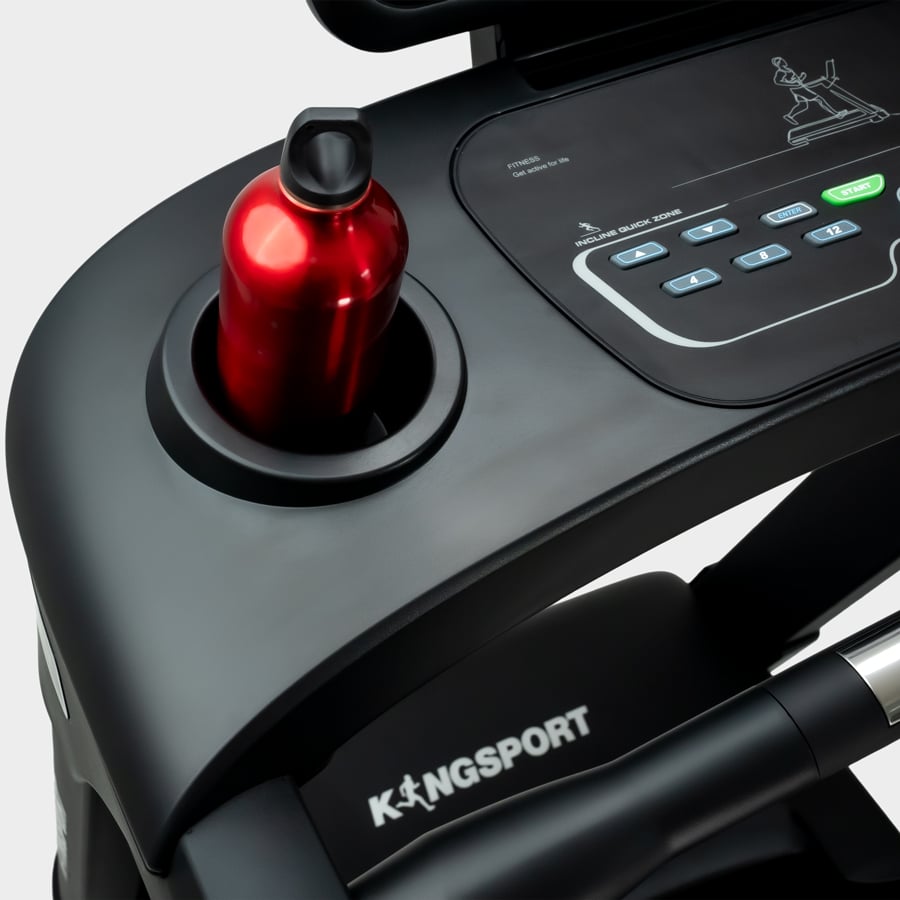 Máy chạy bộ KINGSPORT K-03 đơn năng, tốc độ tối đa 20km/h, 24 chương trình luyện tập, cân nặng phù hợp từ dưới 120-130kg