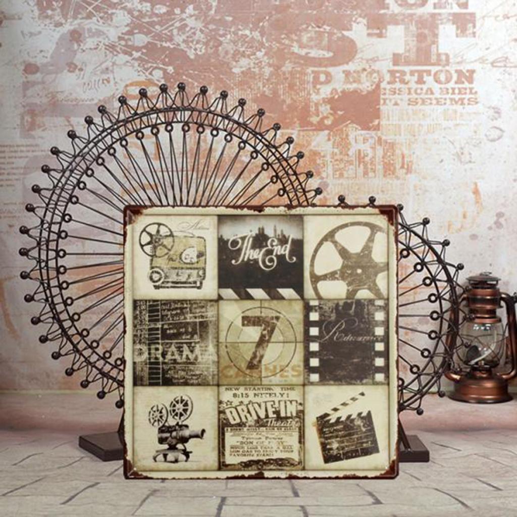 30cmx30cm Vintage Metal Tin Sign Plaque Wall Art Poster Cafe Bar Pub