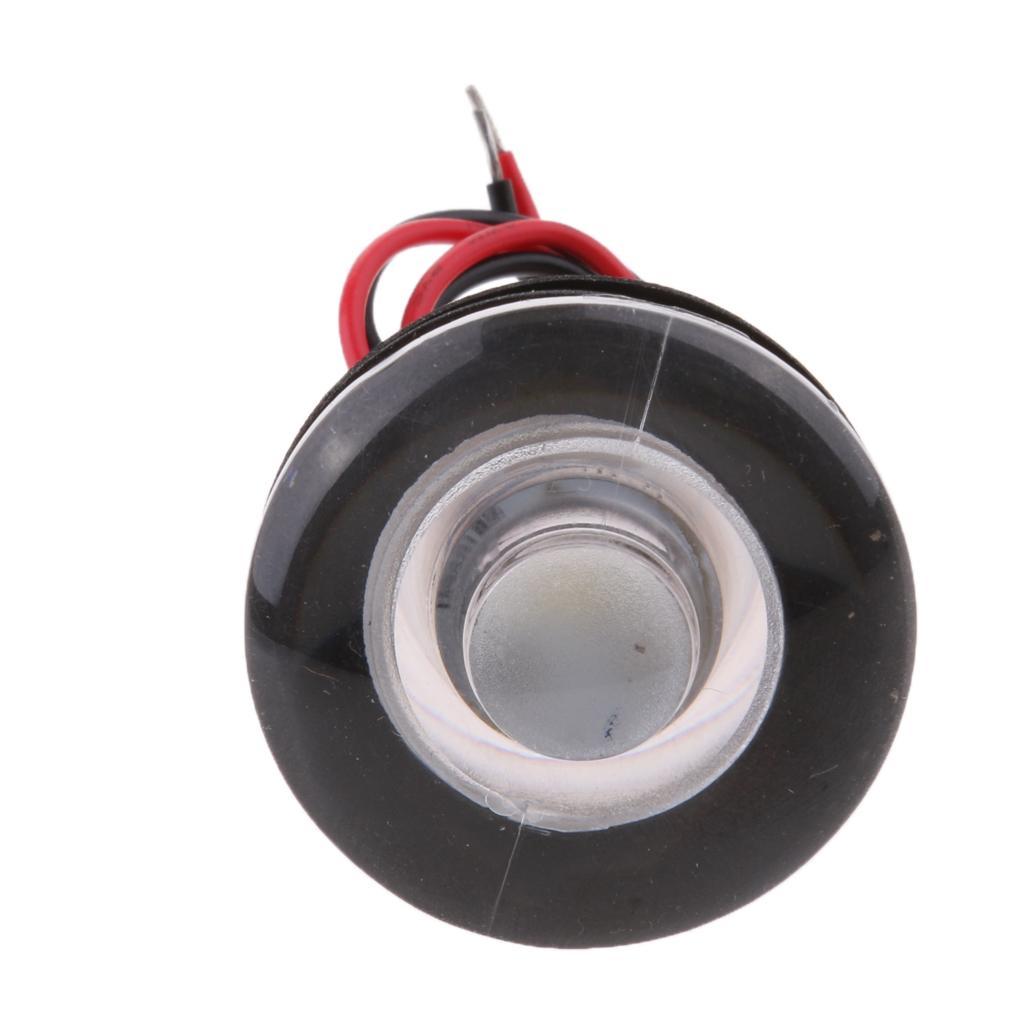 White Boat Cabin Motorhome LED Courtesy Light Roof Reading Lamp 12V 5W