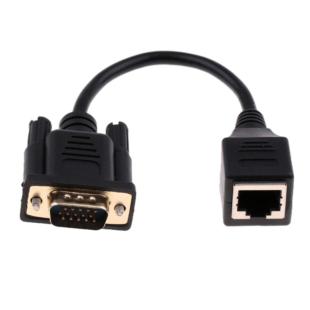 VGA Male to  Female Adapter, The VGA Signal Is Transmitted Through The