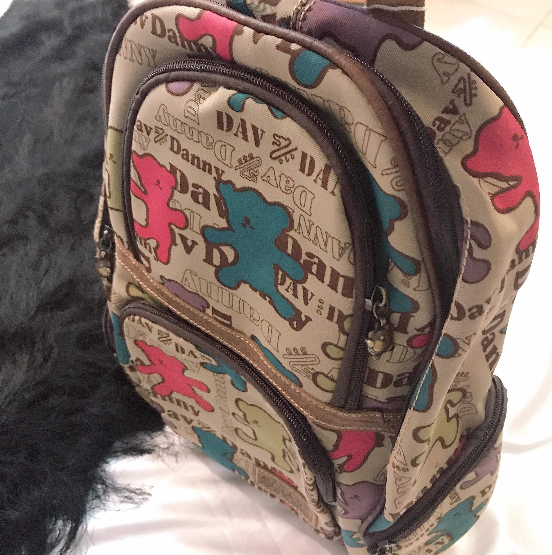 Balo thời trang , tuổi teen, nữ 5 ngăn hình gấu 3 màu siêu xinh - DD150R8378