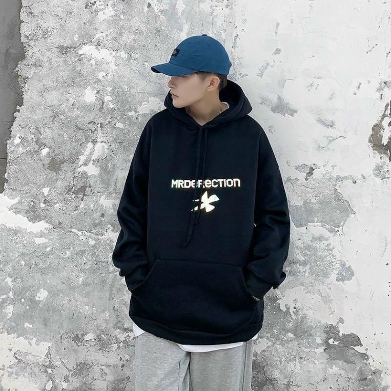 Áo khoác Hoodie Nam, Hoodie Basic Unisex Nỉ From Rộng NÓN 2 LỚP PHẢN QUANG 7 MÀU, Áo Khoác Hoodie Nam Đẹp Nhất Form Rộng Thoải Mái Vải Nỉ Dầy