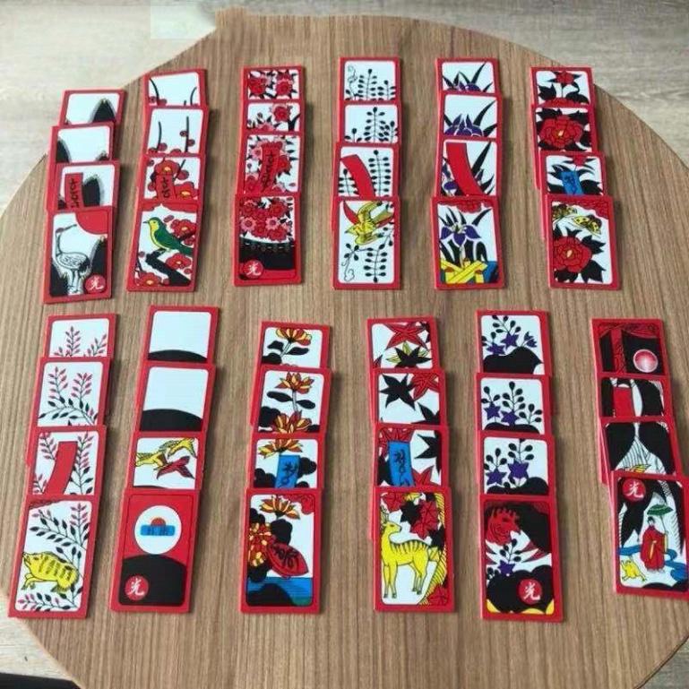 Bài hoa Hàn Quốc/Nhật Bản hanafuda (koi koi) nhựa thuộc loại cứng in đẹp