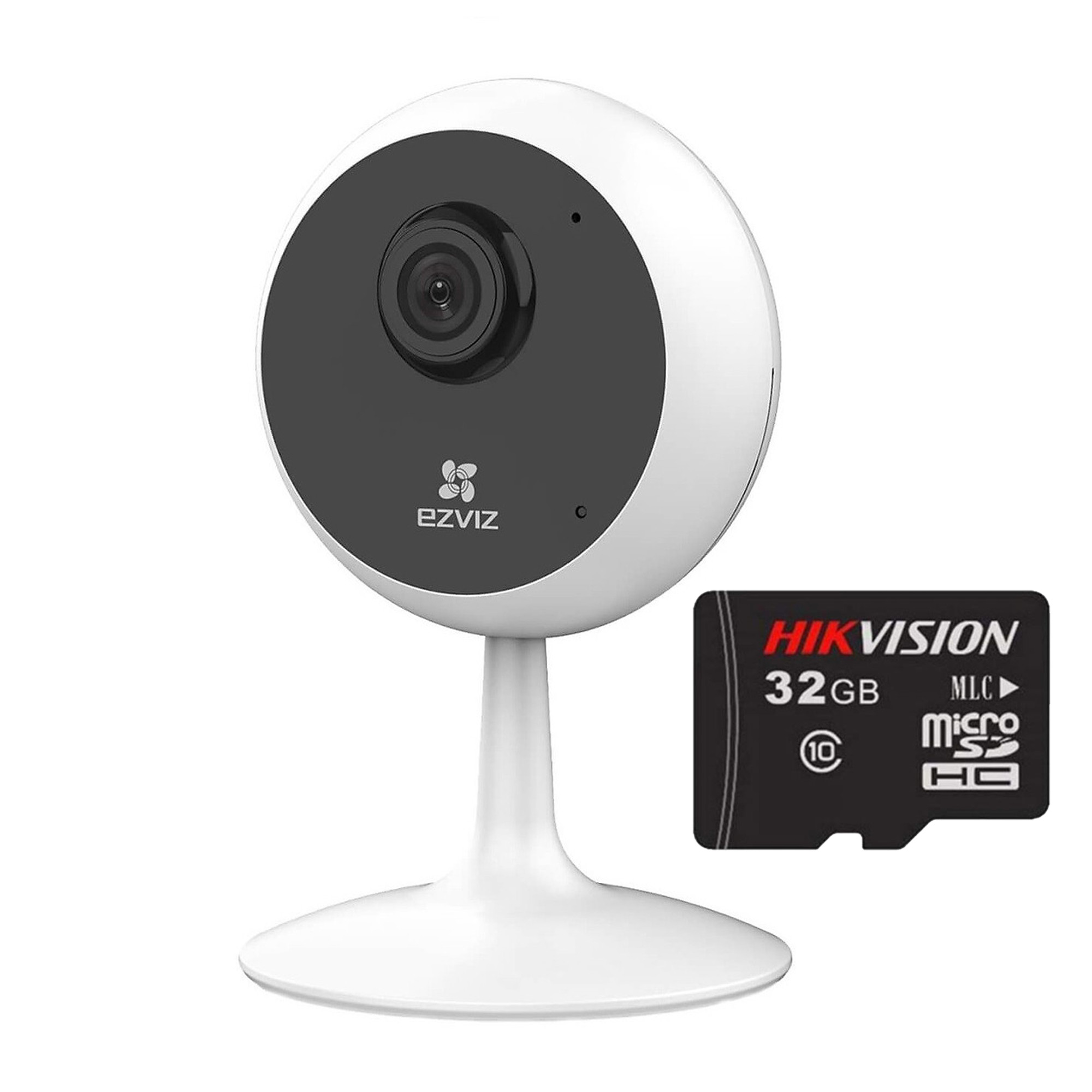 Trọn bộ Camera Ip Wifi Ezviz Cube C1C Full HD 1080P Và Thẻ Nhớ HIKVISION 32GB - Hàng Chính Hãng