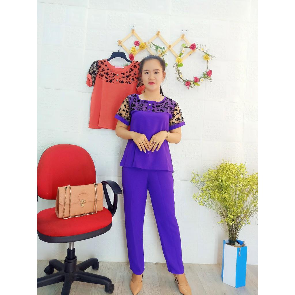 Đồ bộ trung niên Chất đũi Ren