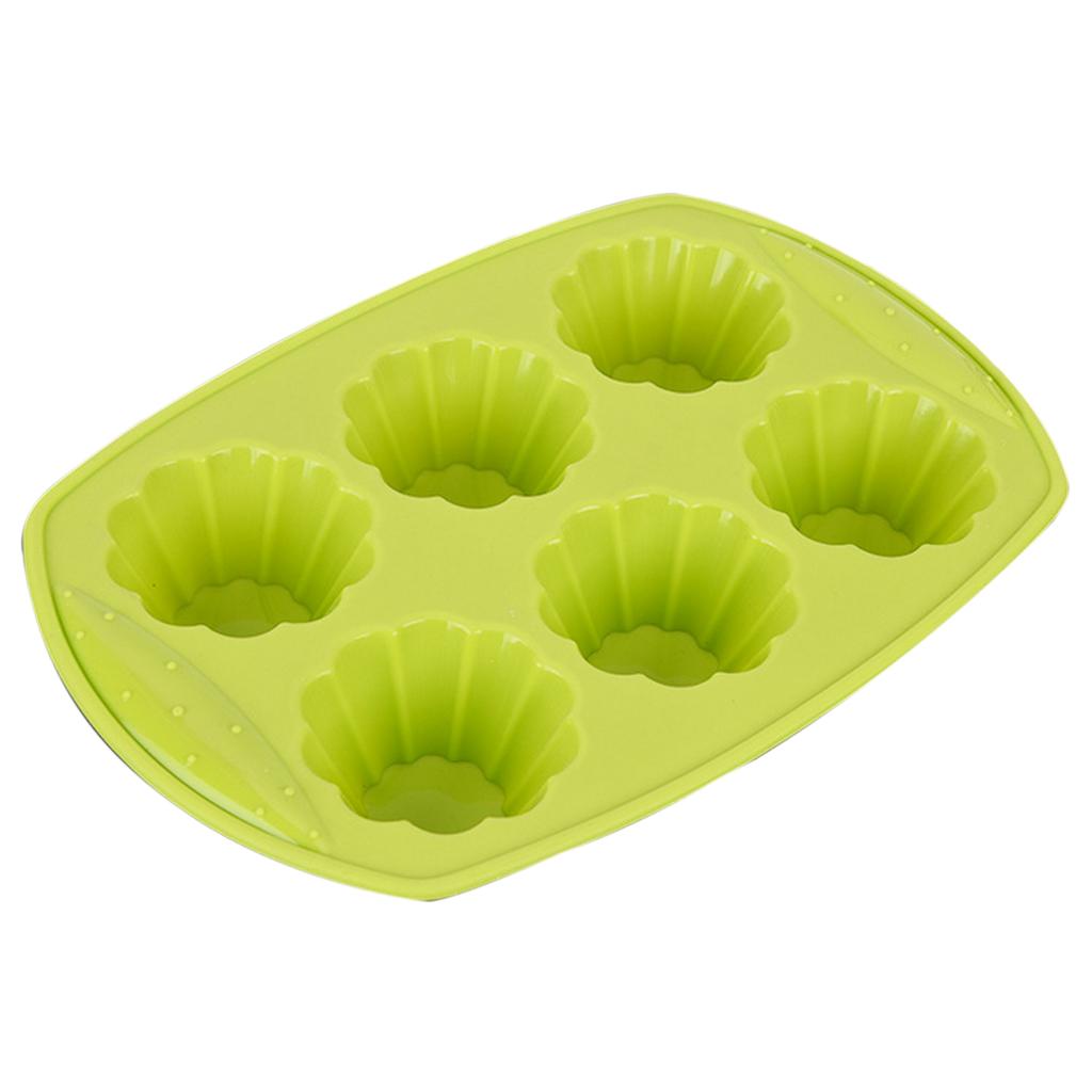 Food Grade Silicone 6-Grid Shape Mold Chocolate Mould Soap Mold Baking Tool