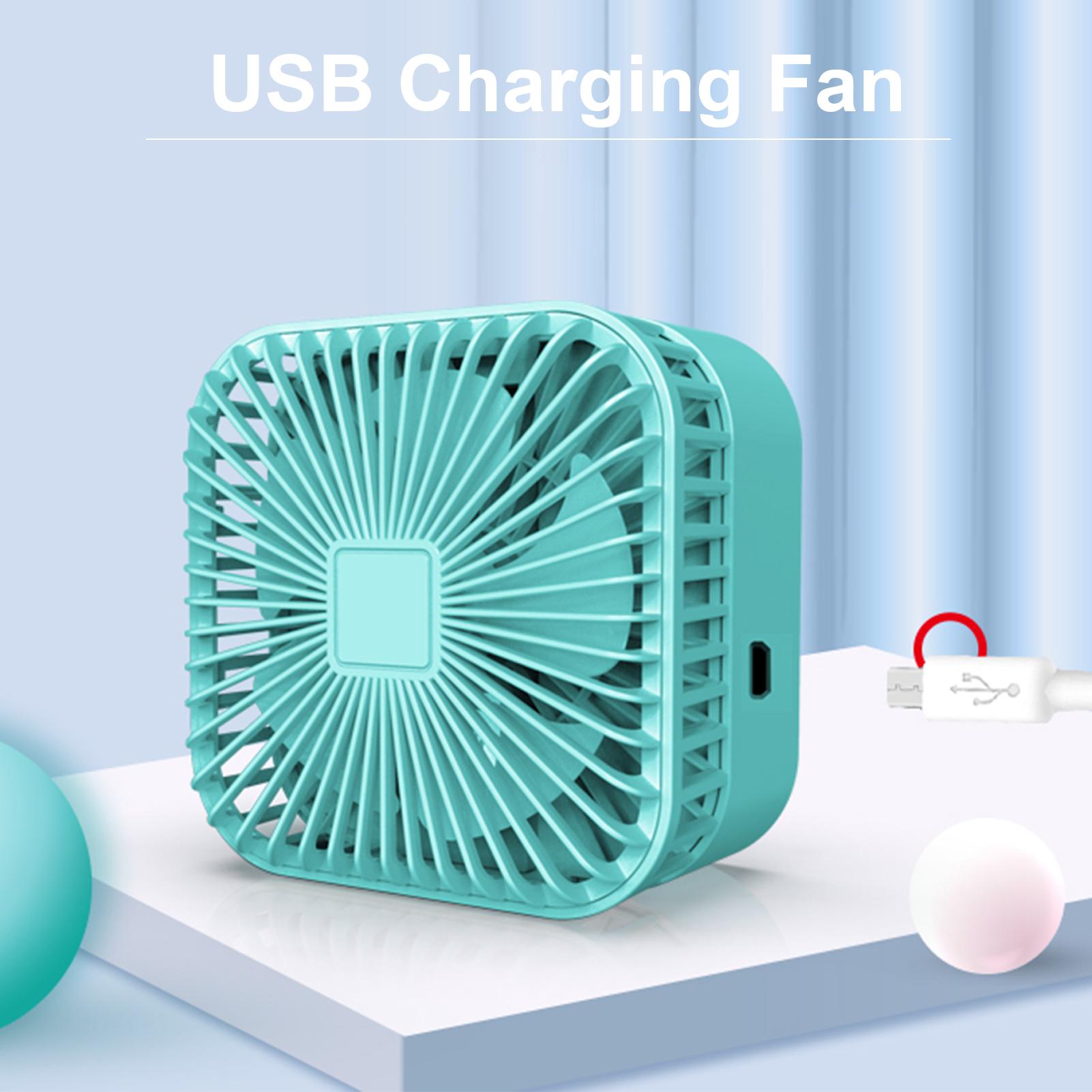 Quạt di động quạt mini di động ba tốc độ có đế, sạc USB