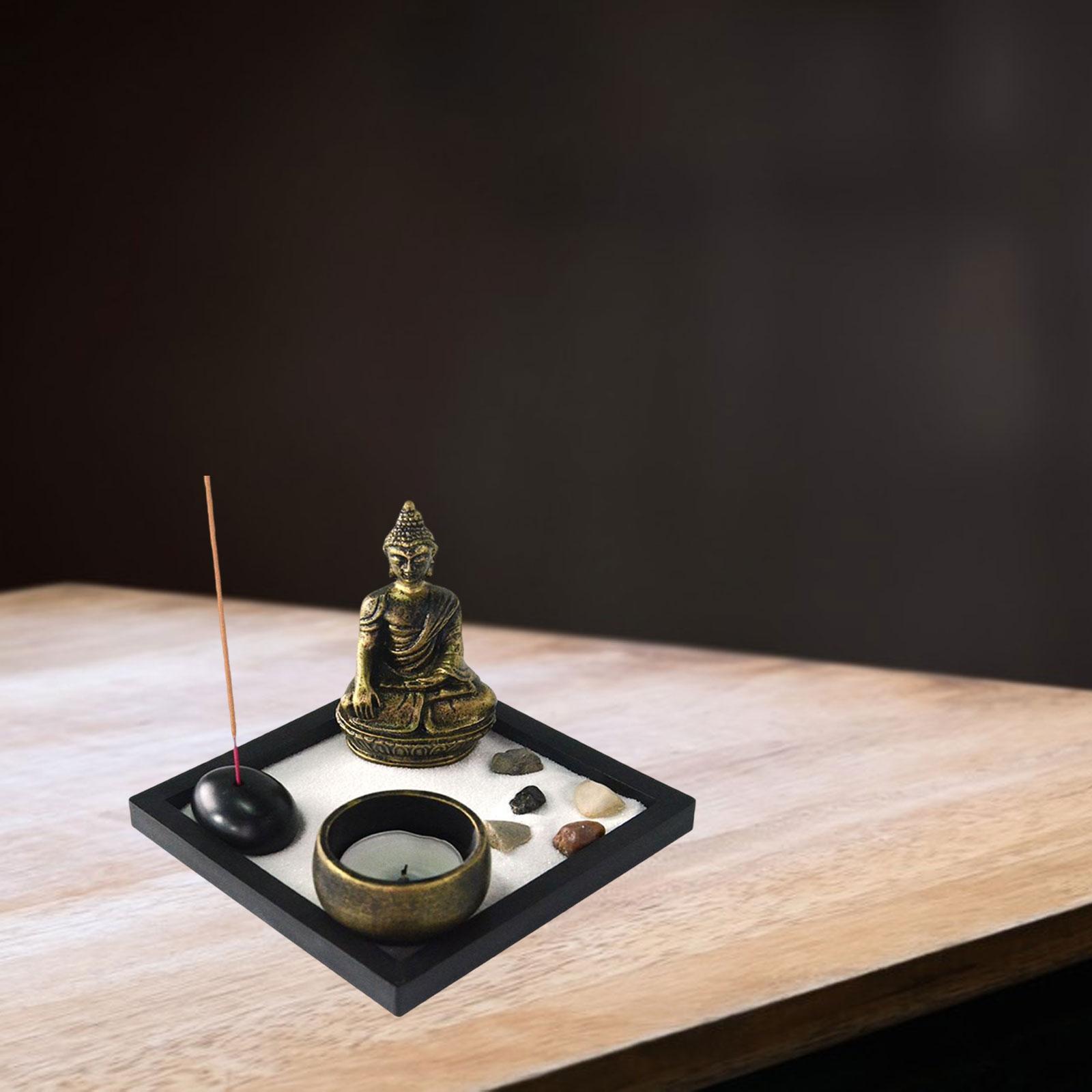 Buddha Sand Desktop Garden Sandbox Feng Shui for Office