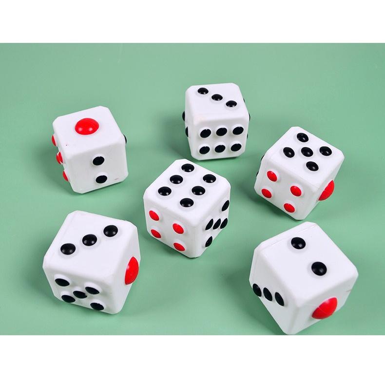 Squishy Mochi hình CỤC XÚC XẮC màu trắng NGỘ NGHĨNH mềm dễ thương chân thực giảm stress co dãn đàn hồi ngộ nghĩnh bóp bó