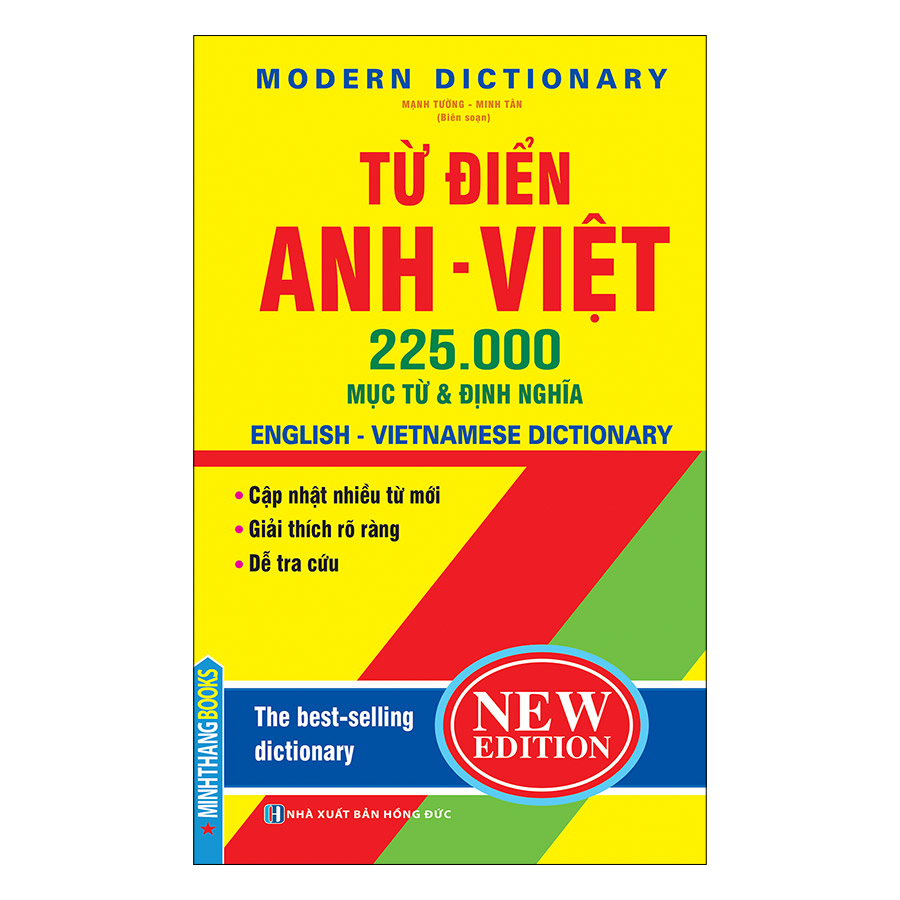 Từ Điển Anh Việt 225000 Mục Từ &amp; Định Nghĩa (Bìa Cứng)