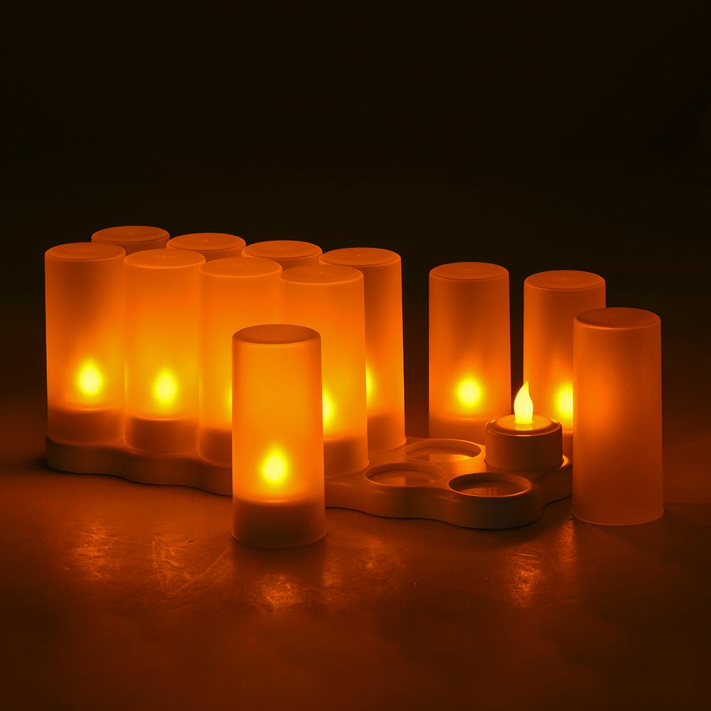 Set 12 Nến Điện Tử Sạc Điện Đèn Led