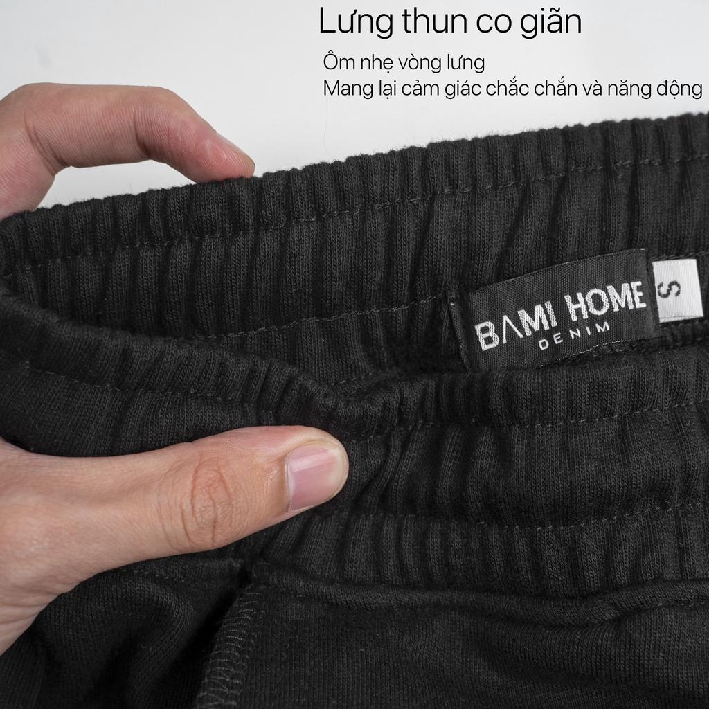 Quần short nỉ cao cấp BAMI HOME phong cách unisex dễ phối đồ QSN- 005