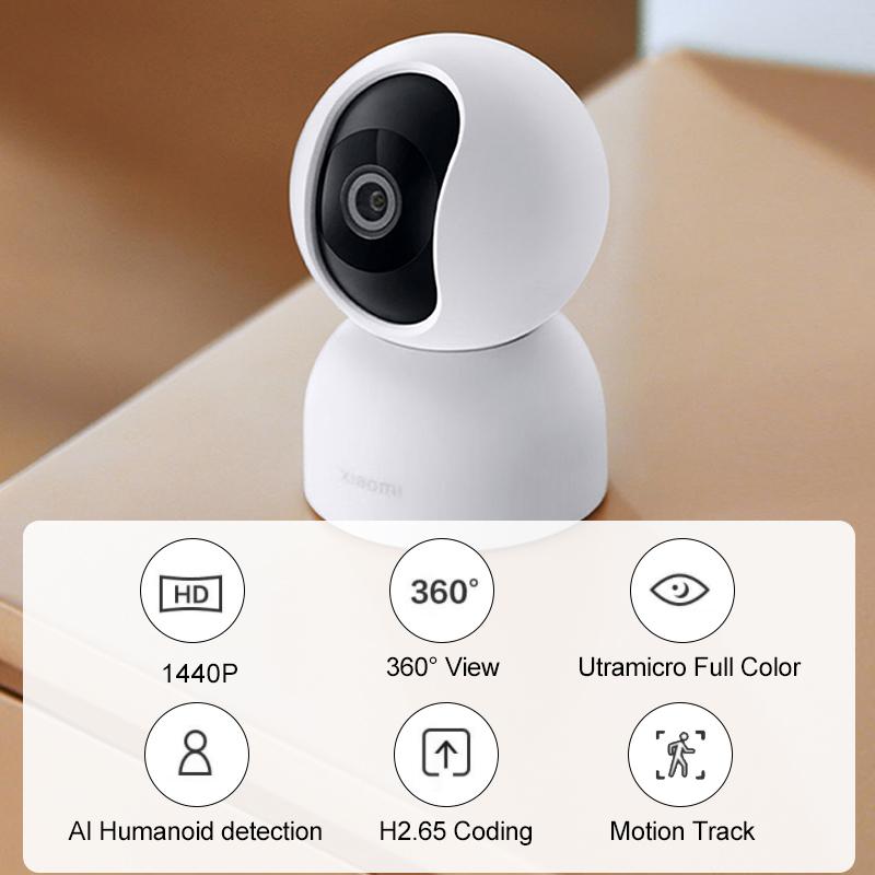 Máy ảnh thông minh Xiaomi 2.5K 360 PTZ Mi Home WiFi Baby Security giám sát CCTV Video Webcam Ultra Full Color AI Motion Track Cam màu: Chỉ có máy ảnh