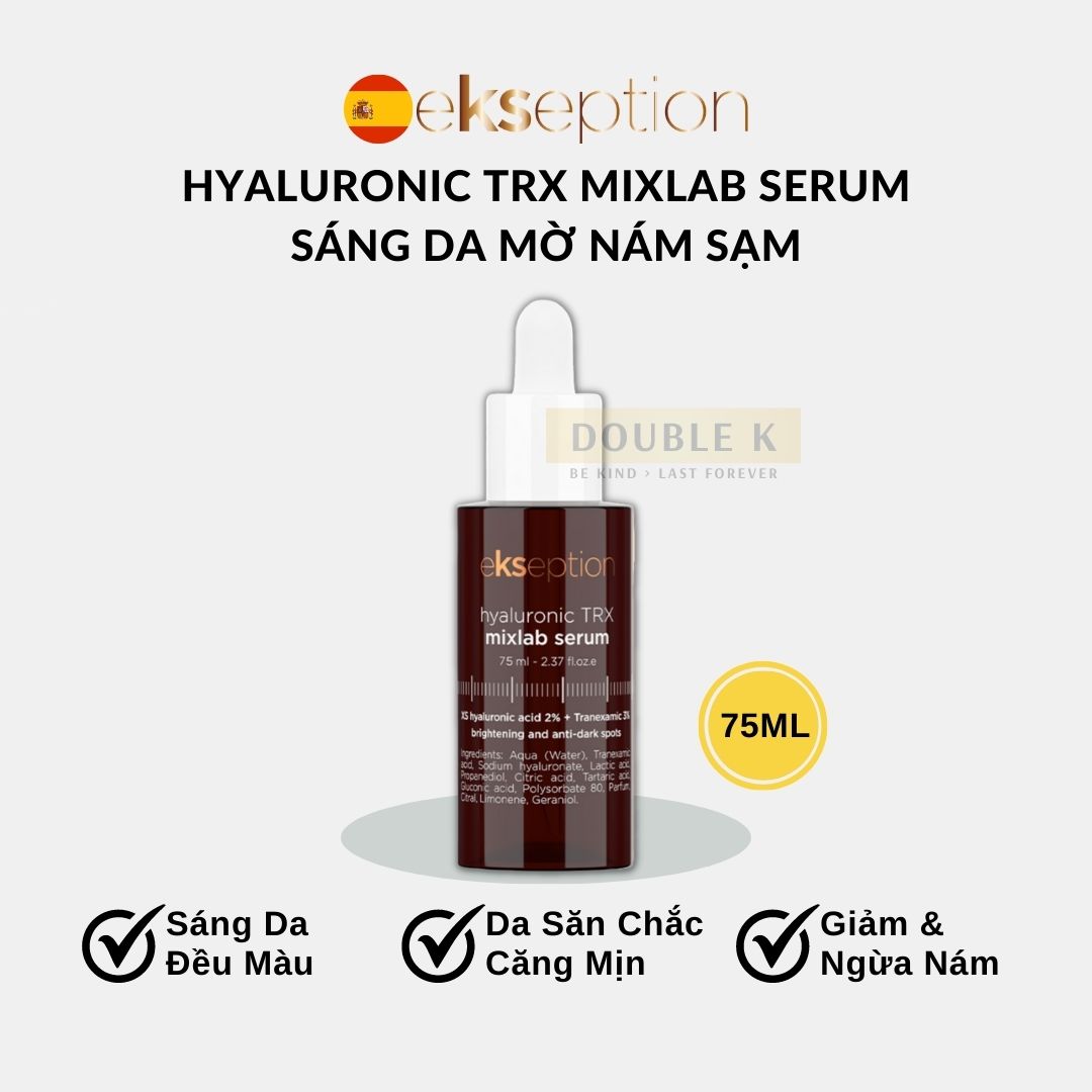 ekseption Hyaluronic TRX Mixlab Serum - Tinh Chất Sáng Da Mờ Thâm Sạm Nám, Căng Mịn Làn Da - Double K