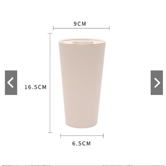 Thùng đựng rác mini dạng ly để khay nước, cánh cửa xe hơi gắn họa tiết xinh xắn- Hoàng Đông Shop.