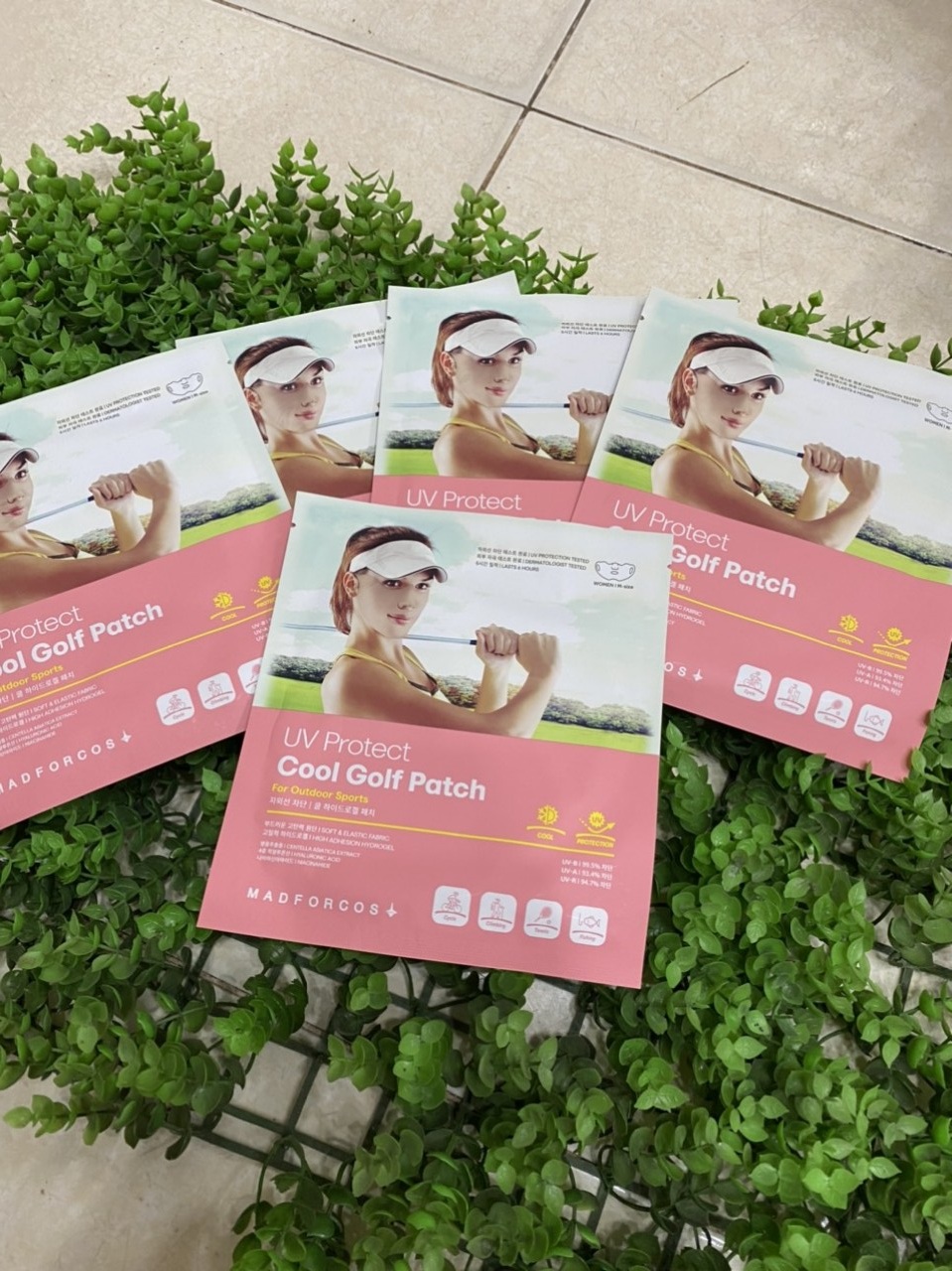 Mặt nạ chơi golf nữ Collagen chống nắng dưỡng da mặt khi lên sân golf