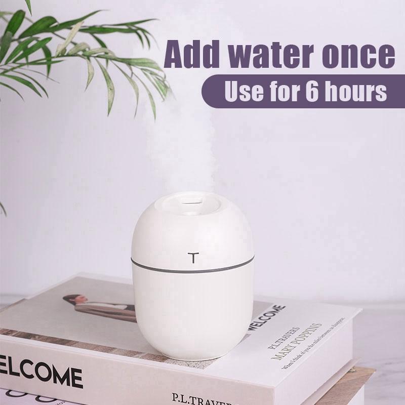 Máy Phun Sương Làm Ẩm Không Khí 220ml Tích Hợp Đèn Led