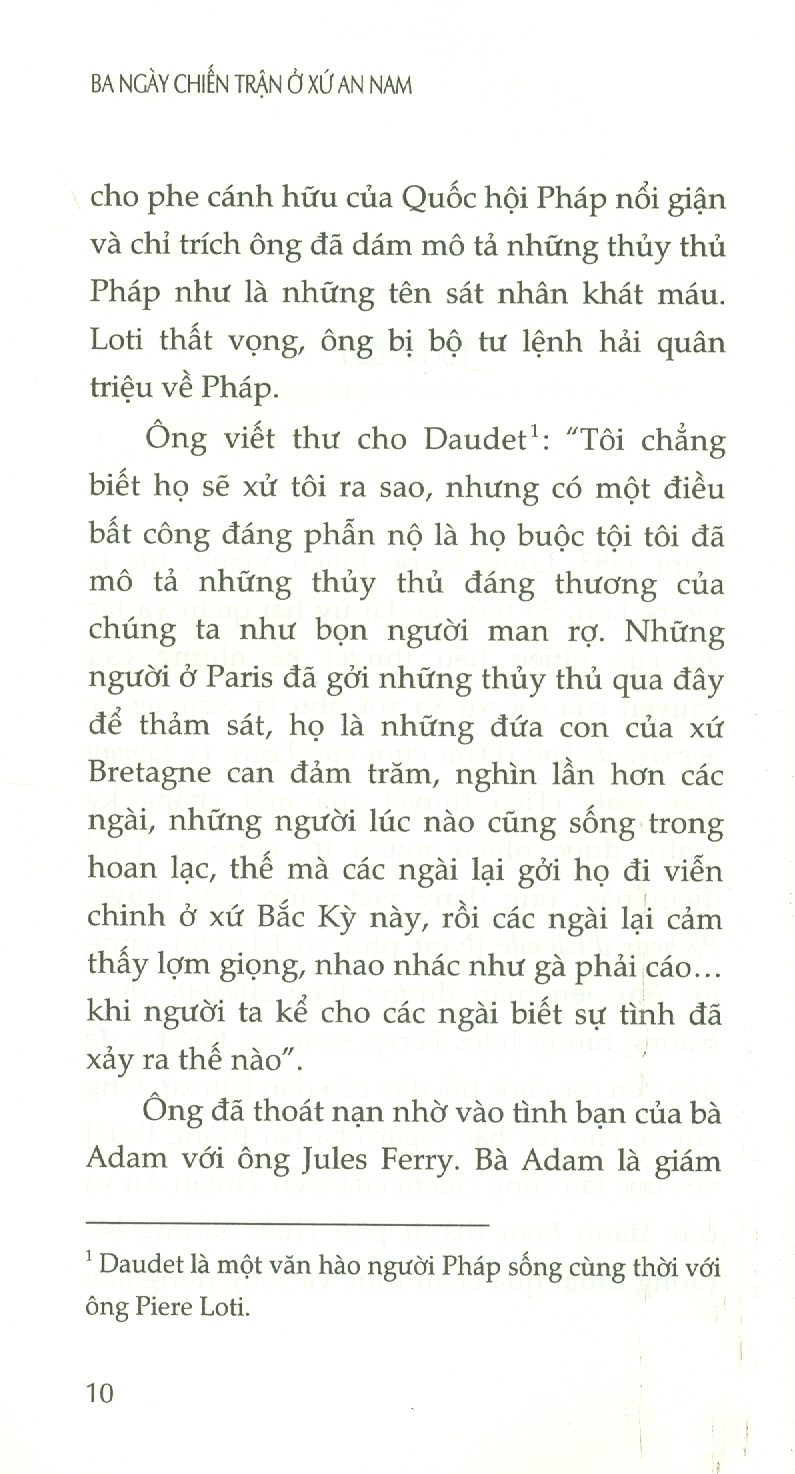 BA NGÀY CHIẾN TRẬN Ở XỨ AN NAM - Pierre Loti - Phan Hồng Hạnh dịch - Nhà xuất bản Tri Thức.