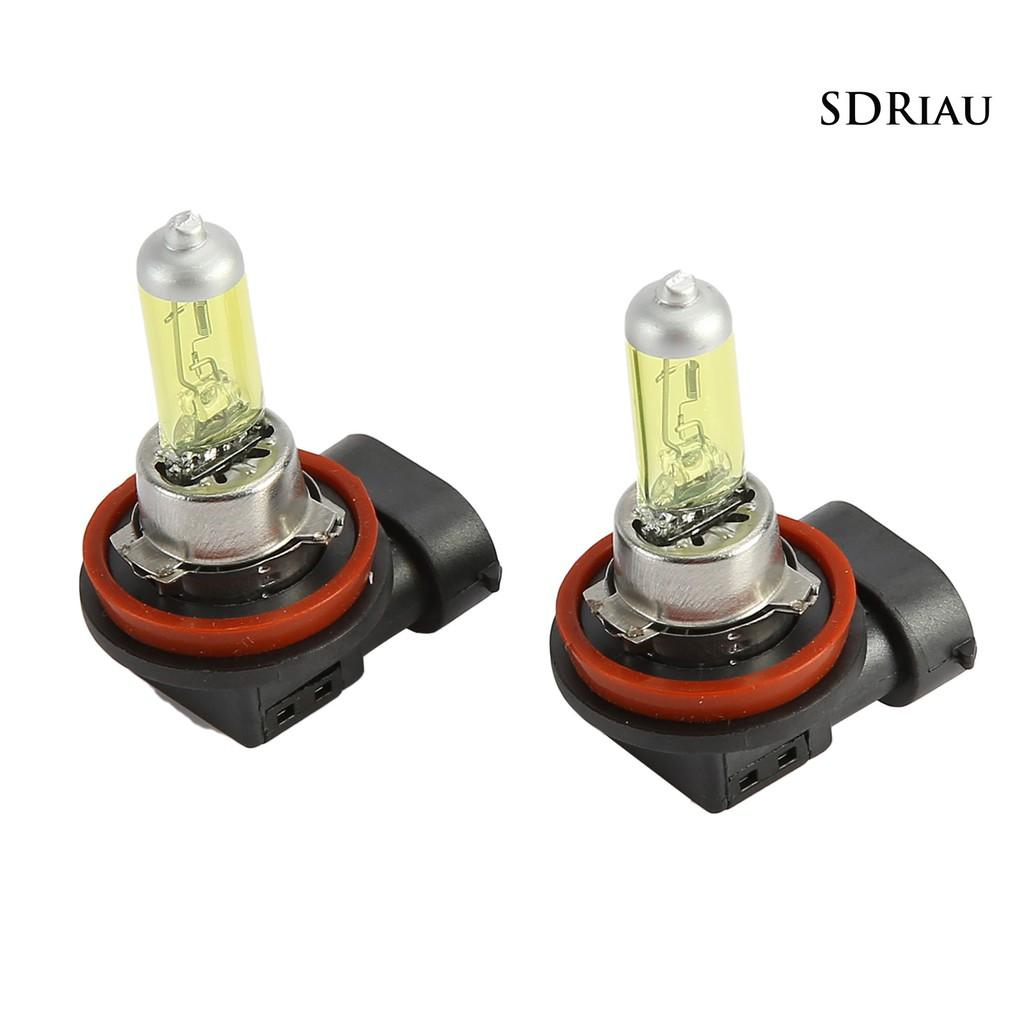2 Bóng Đèn Halogen 12v 55w H11 3000k Thay Thế Cho Đèn Pha Xe Hơi