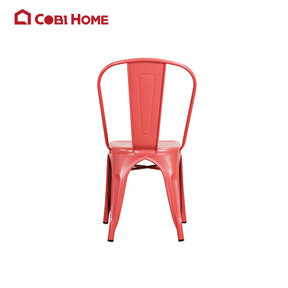 Ghế cafe tựa lưng bằng thép sơn tĩnh điện cao cấp RUDI nhiều màu 391817/391818/391819/391820/391821.NHẬP KHẨU VÀ PHÂN PHỐI CHÍNH HÃNG COBI HOME