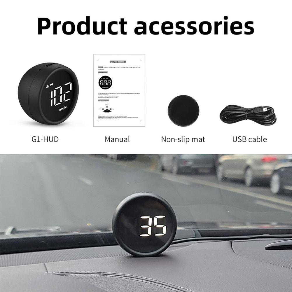 Đồng hồ đo kỹ thuật số GPS HUD trên ô tô Car Head Up Display GPS HUD Digital Gauges KM/h