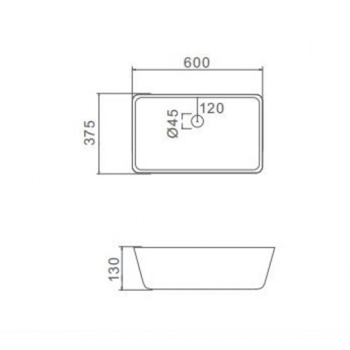 Chậu lavabo đặt bàn Gappo GT404